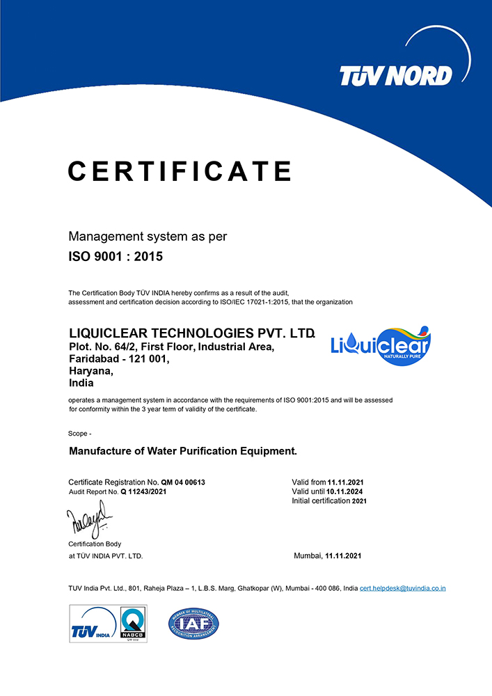 ISO Certificate