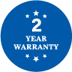 2 year warranty
