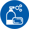 reduces water and detergent consumption